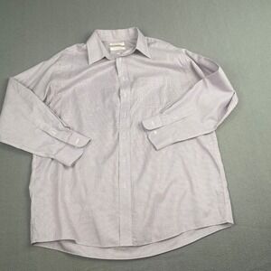 Gold Label Men's Dress‎ Shirt size 17/35 Multicolor Plaid 100% Cotton Formal